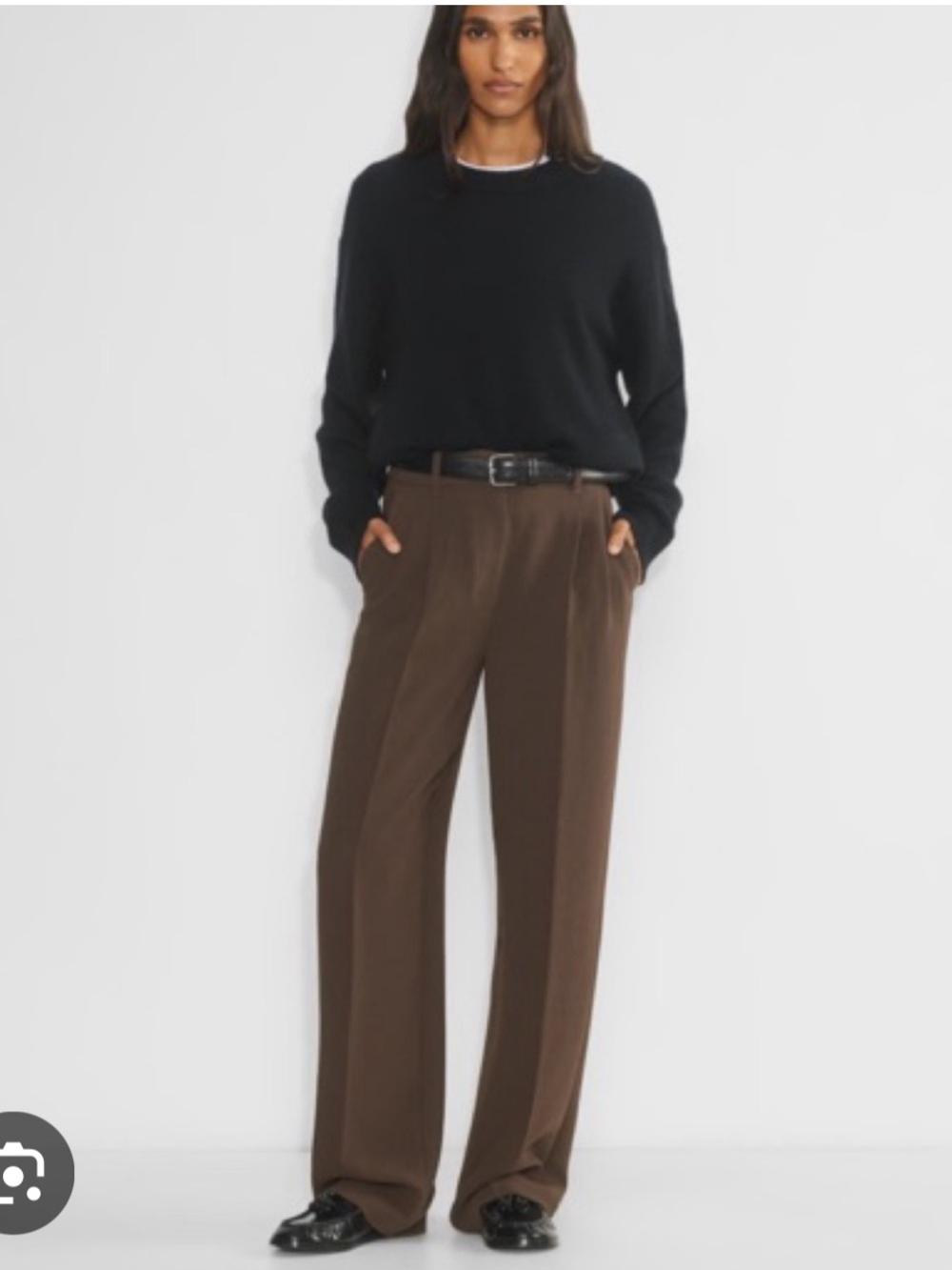 Aritzia The Effortless Pant - Rich Mocha Brown